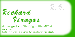 richard viragos business card